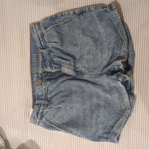 American Eagle Light Wash Mom Shorts